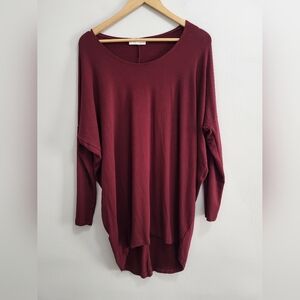 Bryn Walker Oversized Tunic Top Dress Jersey Knit Lagenlook Size XXS